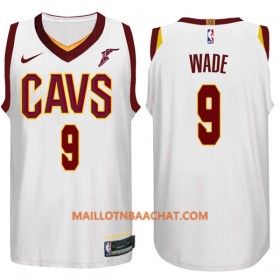 Maillot NBA Cleveland Cavaliers Dwyane Wade 9 Nike 2017-18 Blanc Swingman - Homme